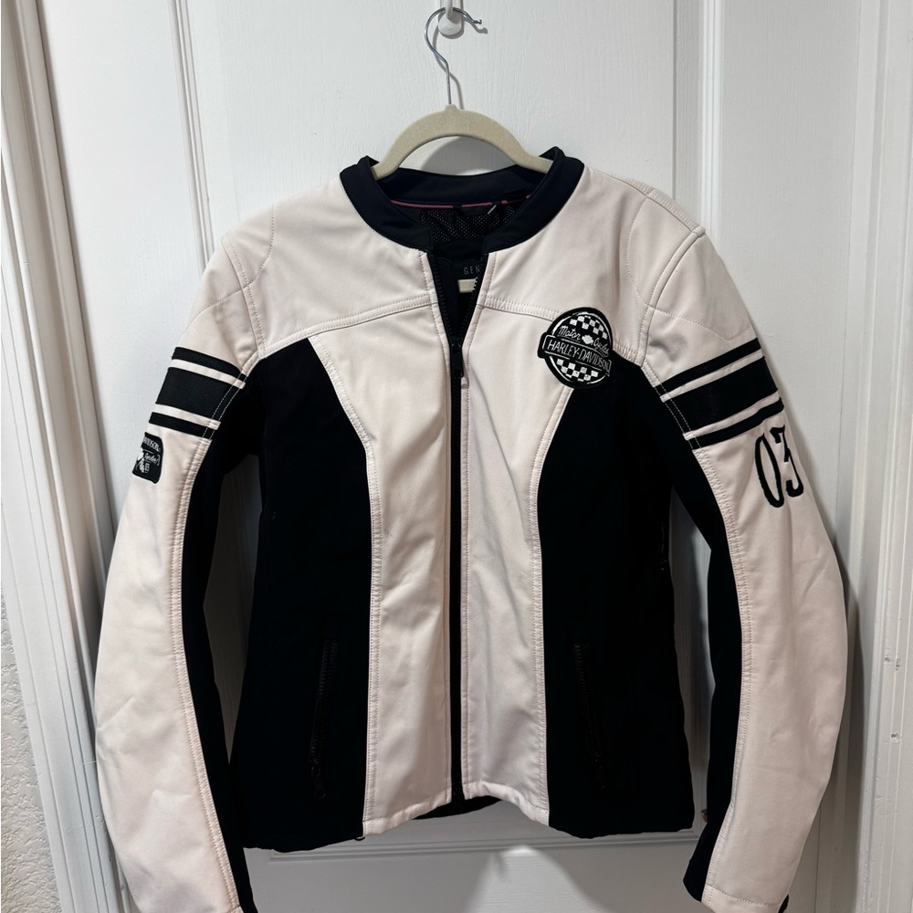 Harley-Davidson Women's Black and White Jacket